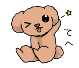 Kawaii Toy Poodle sticker #7542771