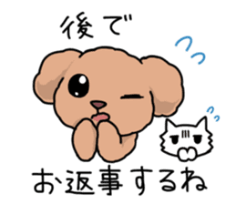 Kawaii Toy Poodle sticker #7542775