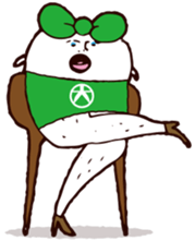 Beautiful leg Japanese radish tetsuko sticker #7542781