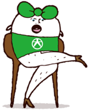 Beautiful leg Japanese radish tetsuko sticker #7542781