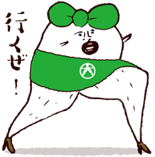 Beautiful leg Japanese radish tetsuko sticker #7542782