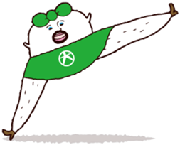 Beautiful leg Japanese radish tetsuko sticker #7542786