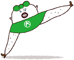 Beautiful leg Japanese radish tetsuko sticker #7542786