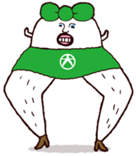 Beautiful leg Japanese radish tetsuko sticker #7542788