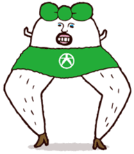 Beautiful leg Japanese radish tetsuko sticker #7542788