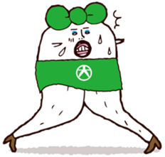 Beautiful leg Japanese radish tetsuko sticker #7542795