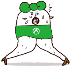 Beautiful leg Japanese radish tetsuko sticker #7542795