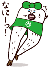 Beautiful leg Japanese radish tetsuko sticker #7542796