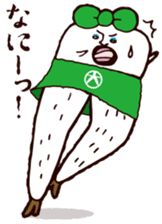 Beautiful leg Japanese radish tetsuko sticker #7542796