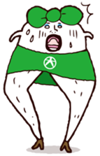 Beautiful leg Japanese radish tetsuko sticker #7542797