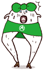 Beautiful leg Japanese radish tetsuko sticker #7542797