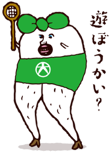 Beautiful leg Japanese radish tetsuko sticker #7542801