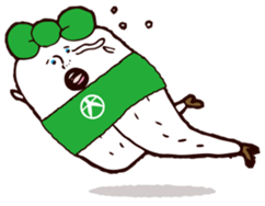 Beautiful leg Japanese radish tetsuko sticker #7542805