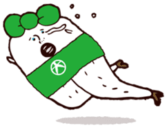 Beautiful leg Japanese radish tetsuko sticker #7542805