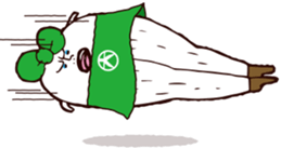 Beautiful leg Japanese radish tetsuko sticker #7542810