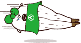 Beautiful leg Japanese radish tetsuko sticker #7542810