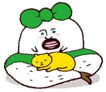 Beautiful leg Japanese radish tetsuko sticker #7542816