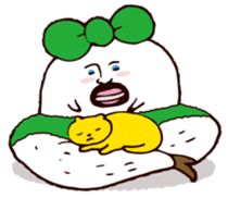 Beautiful leg Japanese radish tetsuko sticker #7542816