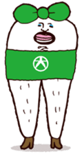 Beautiful leg Japanese radish tetsuko sticker #7542817