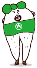 Beautiful leg Japanese radish tetsuko sticker #7542818