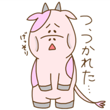 Pink MouMou sticker #7543102