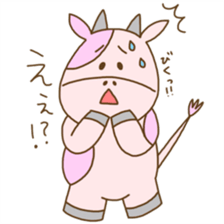 Pink MouMou sticker #7543103