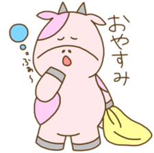 Pink MouMou sticker #7543108