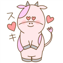 Pink MouMou sticker #7543135