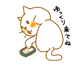 neko4(Waiting Hen) sticker #7543205