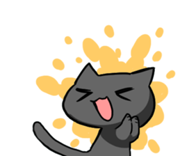 black-black-black cat. sticker #7543223