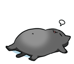 black-black-black cat. sticker #7543230