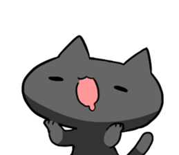black-black-black cat. sticker #7543231