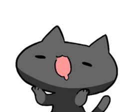 black-black-black cat. sticker #7543231