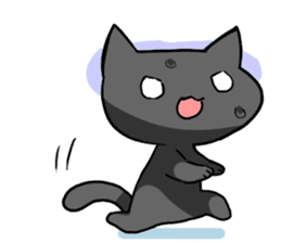 black-black-black cat. sticker #7543237