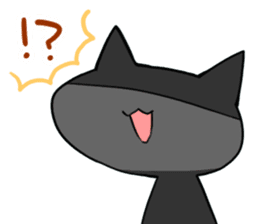 black-black-black cat. sticker #7543245