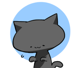 black-black-black cat. sticker #7543253