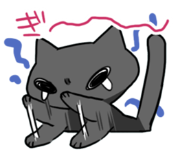 black-black-black cat. sticker #7543255