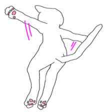 White cat everyday(1 sticker #7543592