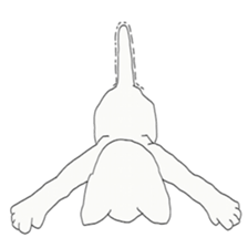 White cat everyday(1 sticker #7543609