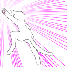 White cat everyday(1 sticker #7543610