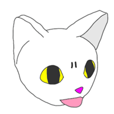 White cat everyday(1 sticker #7543615