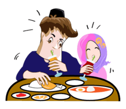 Habibi and Bilqis sticker #7543908