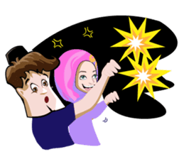 Habibi and Bilqis sticker #7543932