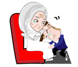 Habibi and Bilqis sticker #7543933