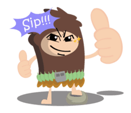 Maspur - The Caveman sticker #7544820