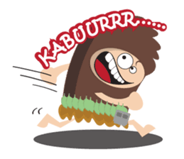 Maspur - The Caveman sticker #7544821