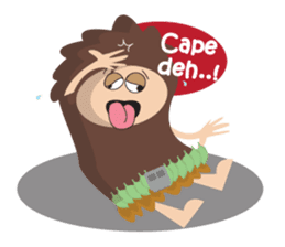 Maspur - The Caveman sticker #7544822