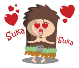 Maspur - The Caveman sticker #7544825