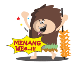 Maspur - The Caveman sticker #7544826