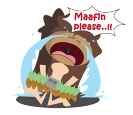Maspur - The Caveman sticker #7544827